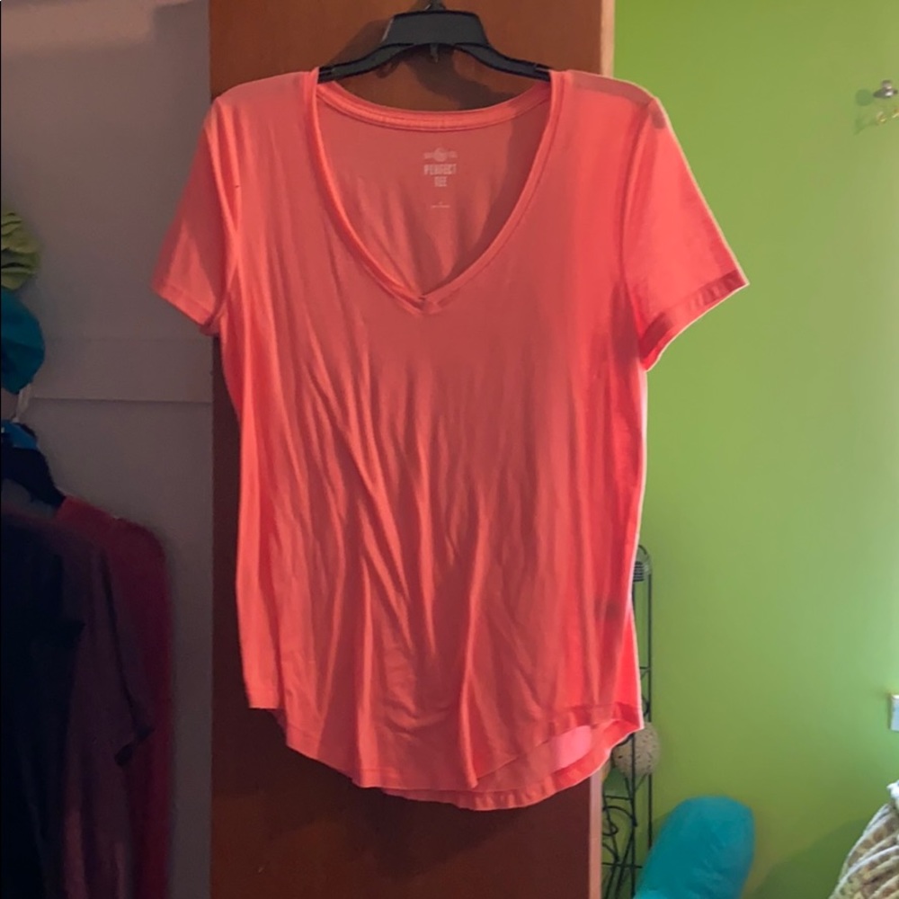 Coral shirt